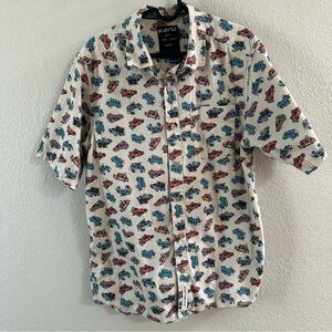 KAVU Men’s Button Down Shirt – Van Print – Size M